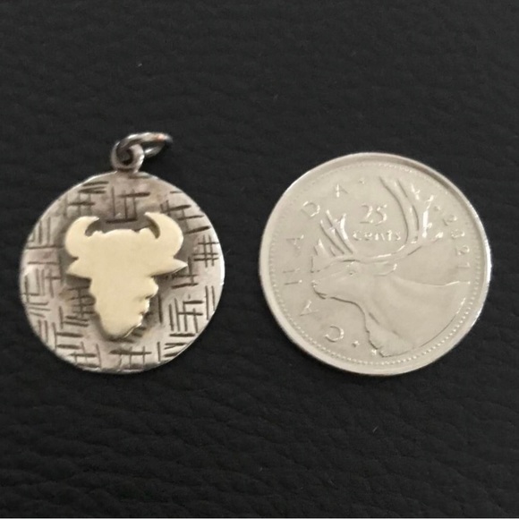 Silver TAURUS ♉️  
925 Solid Silver 
Unisex - Picture 2 of 5